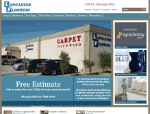 Tablet Screenshot of lancasterflooring.com